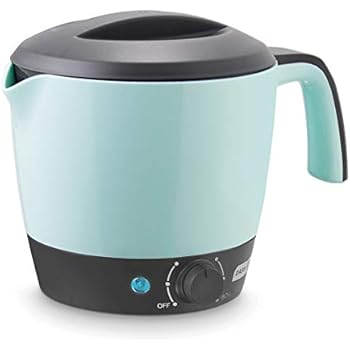 Dash DMC100AQ Express Electric Cooker Hot Pot with Temperature Control for Noodles, Rice, Pasta, Soups, Boiling Water & More, 1.2 L, Aqua