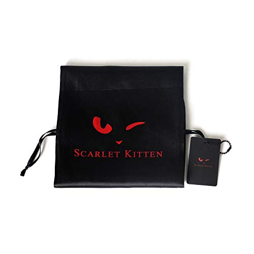 SCARLET KITTEN Fuzzy Plush Bed Kit Costume Accessory Set, Red