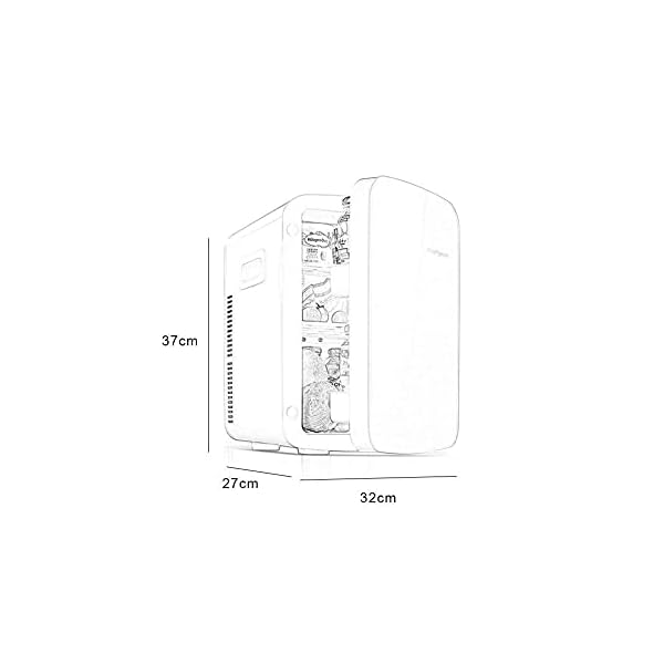 YANJ Portable Mini Fridge 12v 220v,Electric Cool Box Car refrigerator,Home And Car Dual Use Refrigeration And Heating Dual Use 18L Capacity 220V/12V LOLDF1