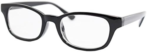 Eight Tokyo (Japan Import) CF301-1 Women's UV Cut Wellington Type Clear Lens Sunglasses Black