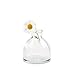 CHIVE ‘Loft’ Glass Bud Vases for Flowers — Set of 10 Clear Round Bottles — Super Cute Wedding Decor Centerpieces — Premium Quality & Made to Last
