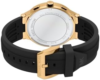 Billie MK9253 - Reloj de Acero Inoxidable en Tono Dorado de 46 mm para Hombre