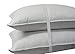 Royal Hotel Bedding Down Pillow - 500 Thread Count 100% Cotton, Down, Standard/Queen Size, Firm, Set of 2