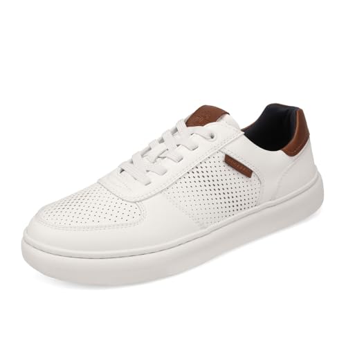DOCKERS Mens Voyage Perfed Sneaker, White, 13 M