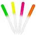 Glass Files for Nails, Neon Glass Fingernail Files, Manicure Nail Care, Gentle Precision Filing, Expertly Shape Nails & Enjoy a Smooth Finish - Bona Fide Beauty Premium Czech Glass