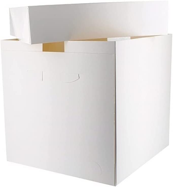 Cake N Bake 5 x 12 Inch Cake Box White with Lids… (10 x 12x12x12 Inch (Extra Tall))