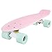Cal 7 Complete Mini Cruiser | 22 Inch Micro Board | Vintage Skateboard for School and Travel (Lotus)
