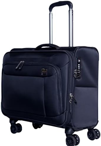 Pilot Bag With Wheels- Executive Laptop Trolley Suitcase 17 Inches