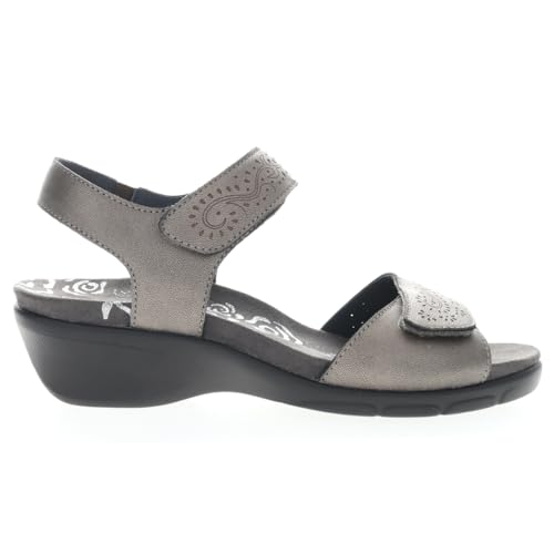 Propét Women's Wanda Sandal, Silver, 6.5 at Amazon