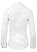 LA2NY Women's Tailored Long Sleeve Button down Shirts with Stretch (X-Large, White)