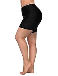 Bañador para dama con pantalón corto de cintura alta, elástico