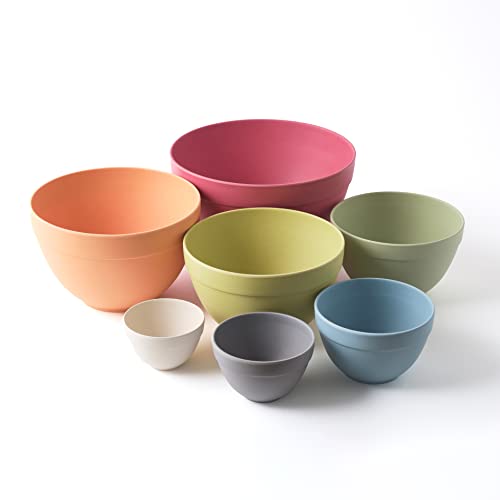 Bamboozle Nesting Bowls Set Pastel Color Mixing Bowl Set for