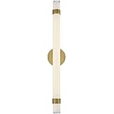 Alora WV324230VBGO Madison Vanity, LED, Vintage Brass/Glossy Opal