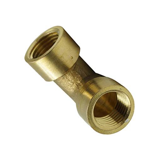 Brass Pipe Fitting Thread Coupler Quick Connector Equal Female Elbow 1.2inch