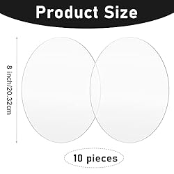 10 Pieces Clear Acrylic Circle Sheet Acrylic Round