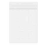 Dazzling Displays 2 Mil 5 x 7 Clear Reclosable Zipper Bags, 100 Pack