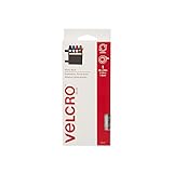 VELCRO Brand - Sticky Back Hook and Loop Fasteners| Perfect for Home or Office |  4ft x 3/4in Tape | White