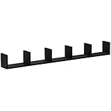 Southern Enterprises Seaside Floating Wall Shelf, Black Finish