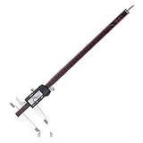 VINCA DCLA-1205 Quality Electronic Digital Vernier Caliper Inch/Metric/Fractions Conversion 0-12 Inch/300 mm Stainless Steel Body Extra Large LCD Screen Auto Off Measuring Tool