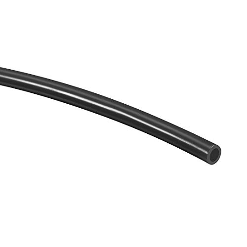 uxcell Nylon Tubing,6mm OD x 4mm ID,3.28Ft Length,Fuel Line Plastic Tubing,Pneumatic Hose Tube,for Air Brake System Or Fluid Transfer,Black