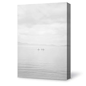 Canvas Wall Art for Living Room,Bedroom Home Artwork Paintings Coast and Horizon Ready to Hang - 12x18 inches