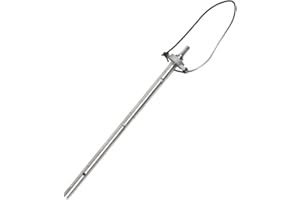 Ice Auger Extension Rod,Aluminum Alloy Ice Drill Handle with Anti-Slip Grip and Safety Lock,Lightweight Connector for Ice Fis