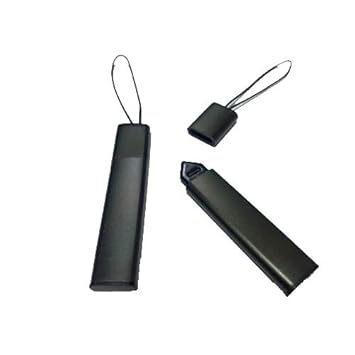 TECHGEAR - Gun Metal Stylus für Nokia N97, N97 Mini, 5800, 5530, 5230 ** mit Schlaufe, Zum Handy zu Befestigen**