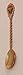 New York State Souvenir Gold Plated Collectible Twist Spoon 5