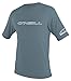 O'Neill Men's Basic Skins UPF 50+ Short Sleeve Sun Shirt,Dusty Blue,Large