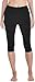 Coolibar UPF 50+ Women's Skirted Swim Capris - Sun Protective,Medium,Black