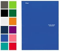 Five Star 4 Pocket Folder, 2 Pocket Folders plus 2 additional Pockets, Color Selected For You, 1 Count (33106)