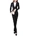 Women's 2 Piece Slim Fit Suits Set for Business Office Lady Blazer Jacket Pants