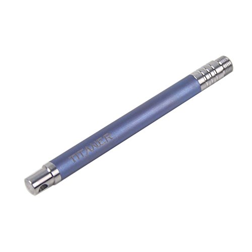 Titaner Outdoor Camping Picnic Toothpick EDC Keychain Tool With Protective Case Holder (blue)