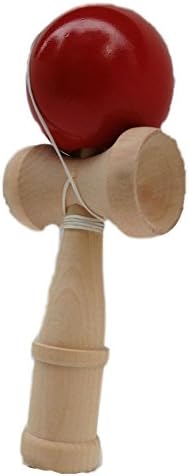 HLCJ Kendama Classic (Red) Ball Game Wooden Standard
