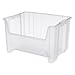 Akro-Mils 13017 Stak-N-Store Heavy Duty Stackable Open Front Plastic Storage Container Bin, (15-Inch x 20-Inch x 12-1/2-Inch), Clear, (3-Pack)