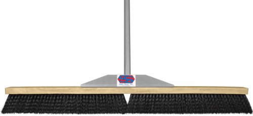 Super Sweep 36-Inch Black Poly Broom