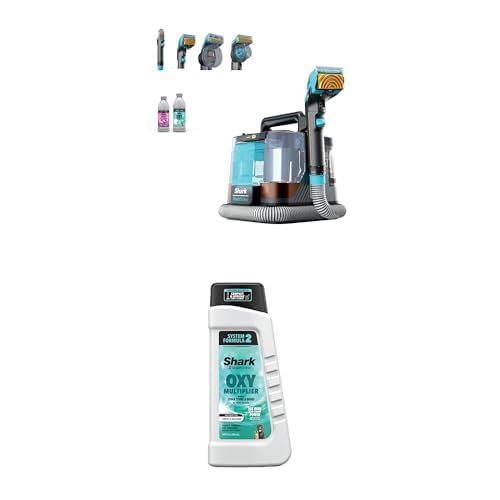 Shark PX251 StainStriker HairPro Pet, Portable Spot, Stain, & Odor Eliminator with Bonus Accessories and Cleaning Solutions + Shark StainStriker 32oz OXY Multiplier Formula Image