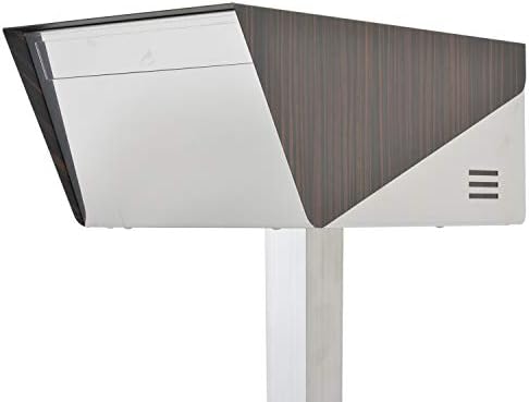 Amazon Leon レオン サンノゼライト ディープ 郵便ポスト ポール付き スタンド型 ステンレス製 鍵付き おしゃれ 大型 アメリカン ポスト 大容量 郵便受け 99 9 防水構造 日本製 木目調エボニーウッド 郵便受け メールボックス