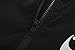 CLANMILUMS Men's Drawstring Hooded Lightweight Sports Jacket Windproof Windbreaker (Large, Black)