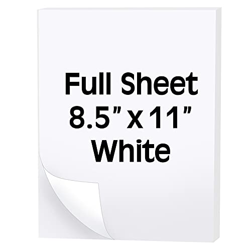 Full Sheet Labels for Laser and Inkjet Printer 8.5x11" Labels Full ...
