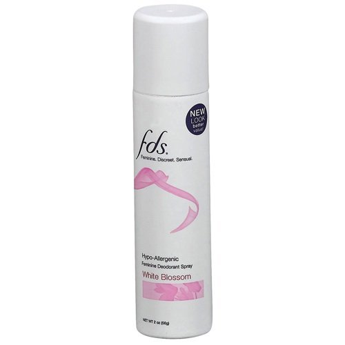 FDS Feminine Deodorant Spray White Blossom 2 oz. (Pack of 6)