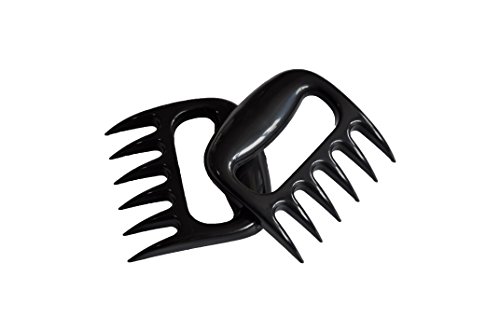 BBQ Meat Claws (Set of 2) - Pulled Pork Bear Claw Meat Shredder Forks - Safely Pull, Shred, Carve and Lift Pork, Beef, Poultry and Fish