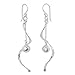 NOVICA Artisan Handmade .925 Sterling Silver Dangle Earrings Modern Thailand [2.6 in L x 0.5 in W] 'Movement'