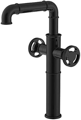 Bathroom Sink Mixer Kitchen Mixer Tap Vintage Steampunk Style Solid Brass Double Wheel Handle Bathroom Sink Vessel Industry Style Faucet Basin Mixer Tap Lavatory Faucets Tall Body Black Amazon Sg Sports Fitness Outdoors