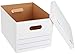 Amazon Basics Basic Duty Storage/Filing Boxes with Lift-Off Lid - Pack of 12, Legal / Letter