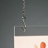 Sigel TA241 A4 Landscape Acrylic Hanging Sign Holder Double Sided Display view 4