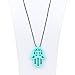 Bumkins Nixi Hamsa Silicone Pendant Teething Necklace, Turquoise