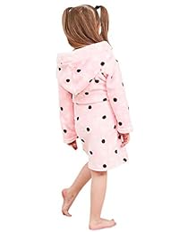Albornoz unisex de franela para niños de 1 a 13 años