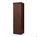 South Shore 2-Door Narrow Storage Cabinet with Adjustable Shelves, Royal Cherry