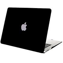 Mosiso Plastic Hard Case Cover for MacBook Air 13 Inch (Models: A1369 and A1466), Black